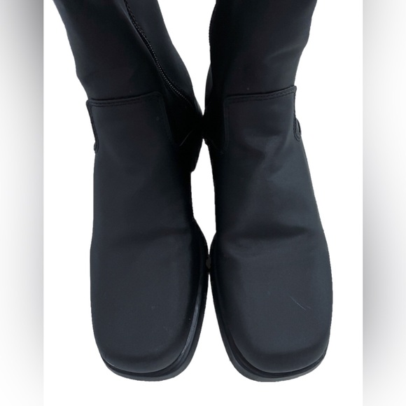 ETIENNE AIGNER Riding Boots Insulated Nylon Women’s Size 7 Black - Picture 4 of 12